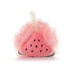 Adorable Ribbon Fruit Bath Scrubber: Large Anti-Scattering Shower Pouf for Back Scrubbing