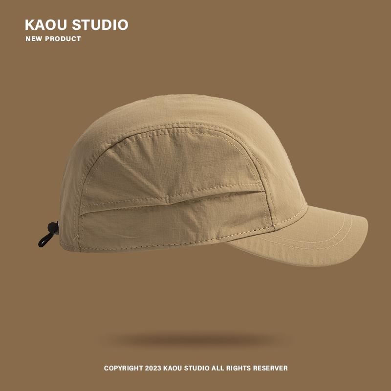 Short Brim Hat Men's Japanese Thin Summer Sun Protection Peaked Cap Outdoor Quick-Drying Baseball Cap for Women