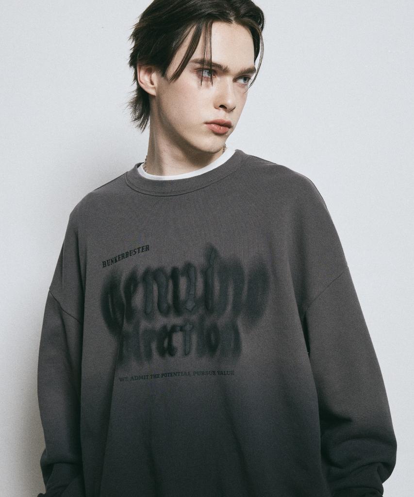 BUNKERBUSTER Direction Gradient Sweatshirt Mq1Tu054_Charcoal