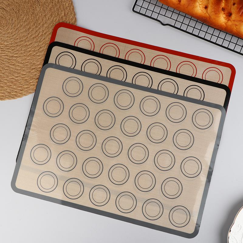 1Pc 42X29.5Cm Silicone Baking Mat For Oven With 30 Circles Non Stick Heat Resistant Bakeware Sheets For Baking Cookie Macaron