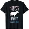Funny Hippo Art For Men Women Toddler Hippopotamus Zoo Hippo T-Shirt(1)