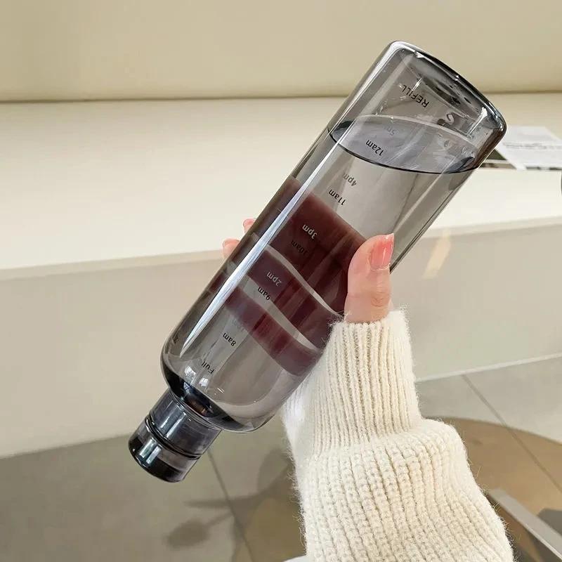 Premium Transparent Water Bottle with Large Capacity Scale – Perfect for Sports and Travel