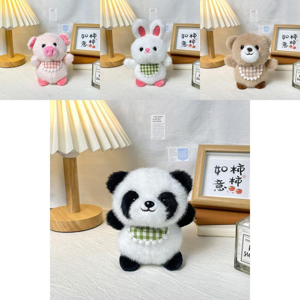 Soft And Huggable Plush Animal Keychains In Heartwarming Bear Pig And Rabbit Styles