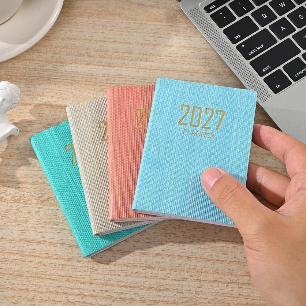 64 Sheets A7 Schedule Notebook Mini Diary Writing Pads 2027 Agenda Book  Weekly Planner