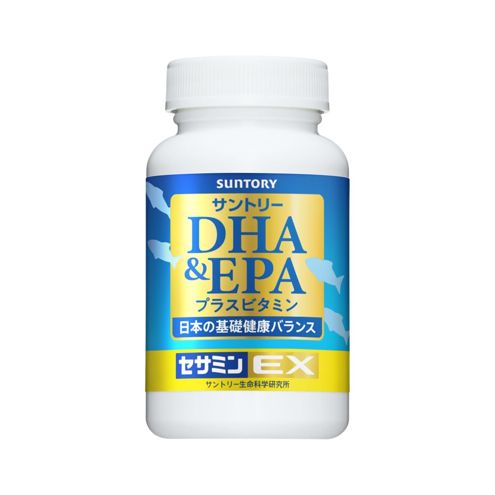SUNTORY DHA&EPA + Sesamin EX Omega-3 Fatty Acids, Blue Fish Supplement