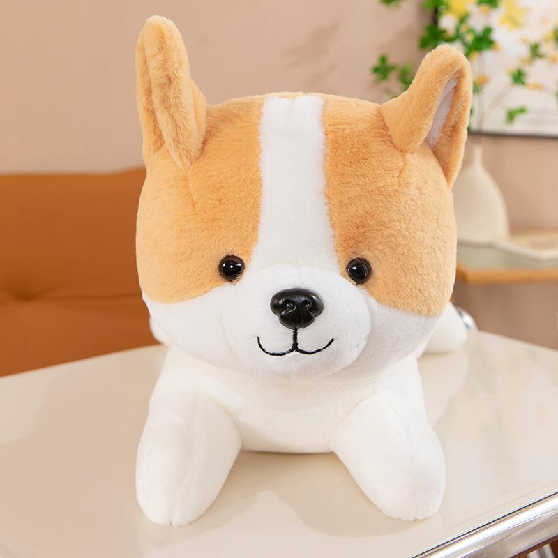 Peluche Corgi de simulation, jouet pour enfants, chien endormi, poupée de chien, coussin pour la maison, cadeau pour petit ami, Shiba Inu