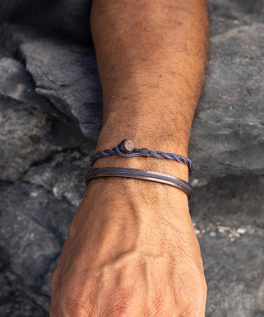 Pig&Hen Easy Ed Bracelet - Slate Gray X Bronze