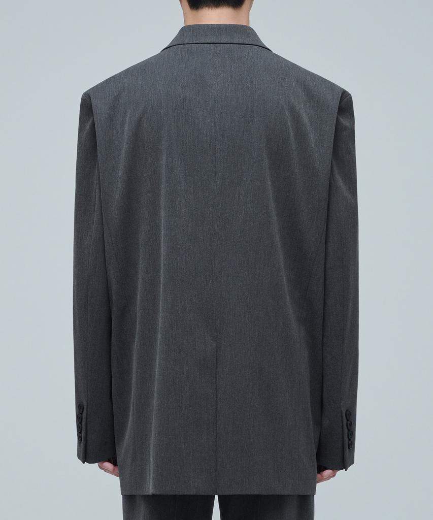 Musinsa Standard Big Daddy Oversized Blazer [Medium Grey]