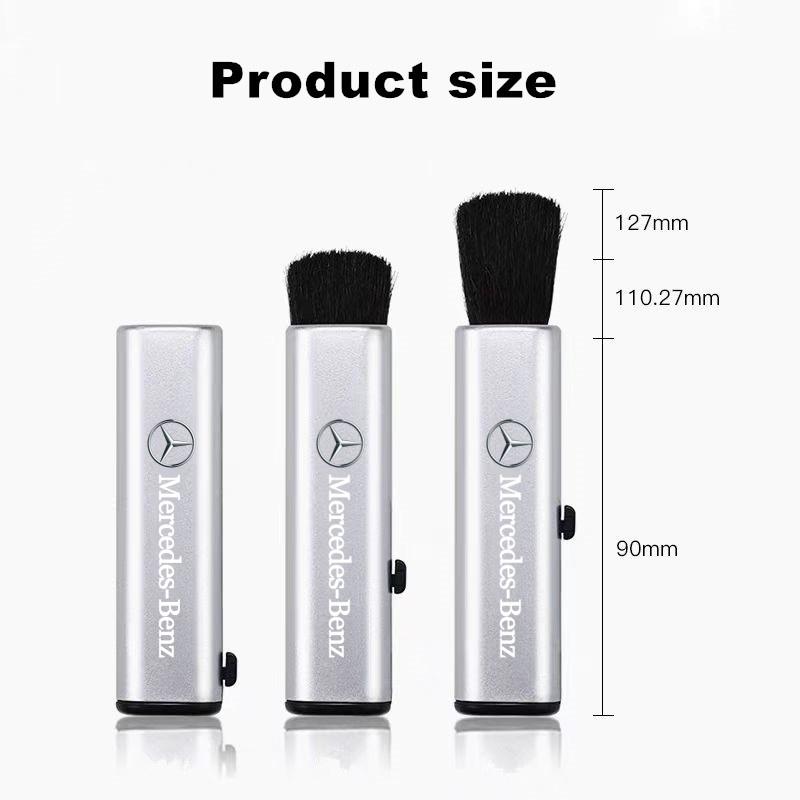 WAK3   Car Retractable Cleaning Brush JSSSQJS For Mercedes Benz AMG W203 W204 W205 GLC Artificial Wool Small Brush Interior Mouldings