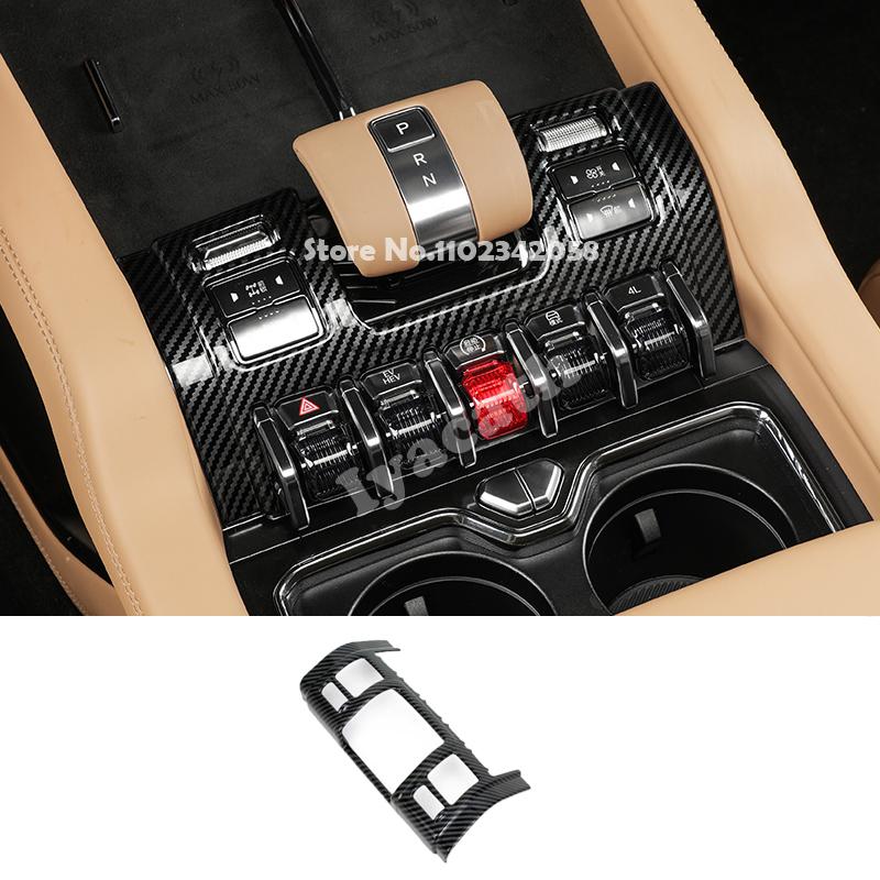 For BYD Leopard 8 FangChengBao 8 2024 2025 ABS carbonfiber Central control window lift switch cover gear steering wheel panel
