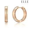 14K Seitenpunkt-Ein-Klick-Ohrringe (Goldene Anstecknadel) ELGPEE297N