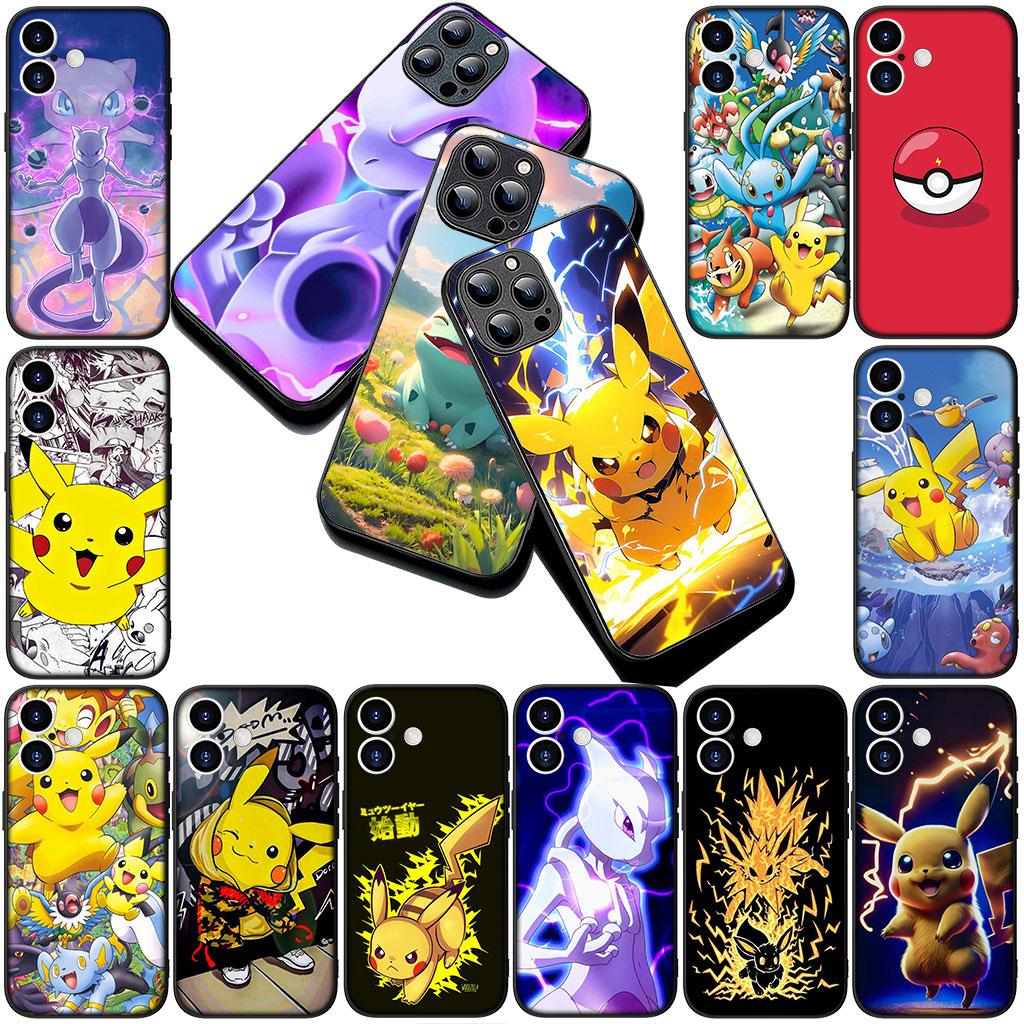 Mewtwo P-Pokemons Mew P-Pikachus Silicone Phone Cover for Xiaomi Poco C75 C65 C71 C85 X7 X6 M7 F7 F8 Ultra F6 Pro Soft Case