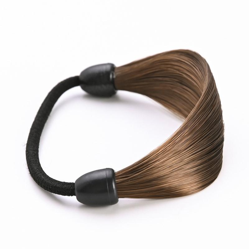 Natuurlijke onzichtbare haarkoorden voor vrouwen Elegante eenvoudige hoge elastische paardenstaart haarbanden Scrunchies pruik haaraccessoires hoofddeksels
