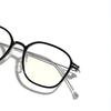 Glasses Generous Frame Glasses Men'S Semi-Metal Plain Flat Glasses Women