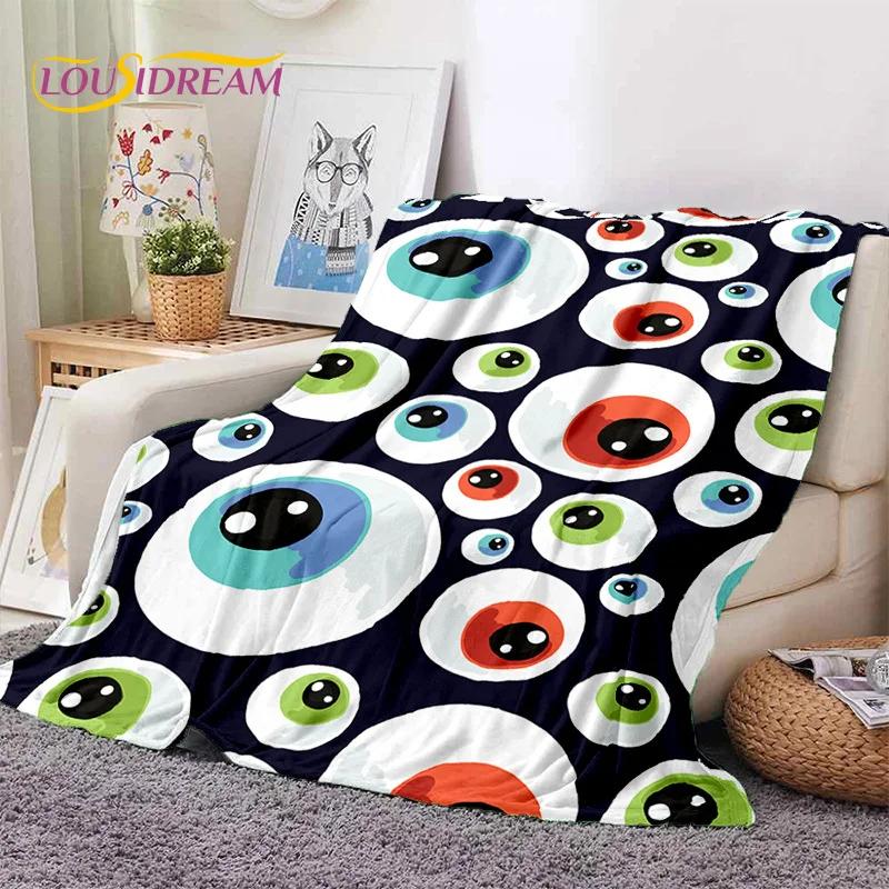 3D Evil Eye Turkey Blue Nazar Eye of Horus Soft Flannel Blankets,Throw Blanket Comfortable Blanket for Picnic Beds Sofa Bedroom