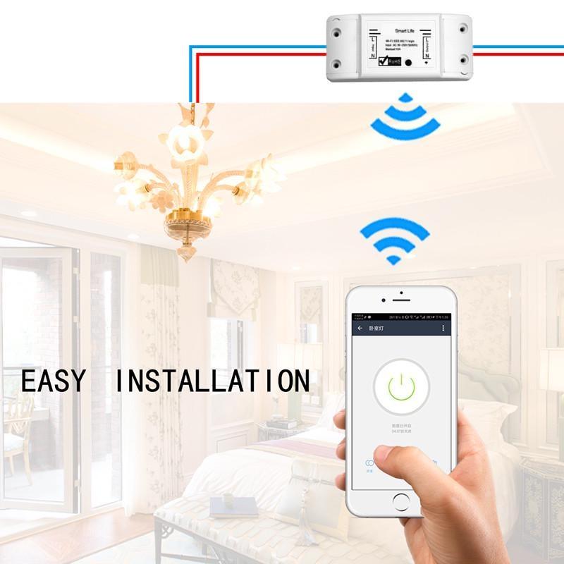 Universal Breaker Timer Smart Life APP Drahtlose Fernbedienung Funktioniert mit Alexa Google Home DIY WiFi Smart Lichtschalter