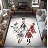 Cristiano Ronaldo Printed Flannel Area Rug Non Slip Soft Polyester Floor Carpet Indoor Decor Mat for Bedroom Living Room Sofa