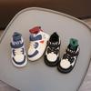 Boys Girls Running Shoes Hook&loop Children Sports Shoes Suede Trendy 2024 Winter New Fashion Kids Sneakers Non-slip Soft Sole