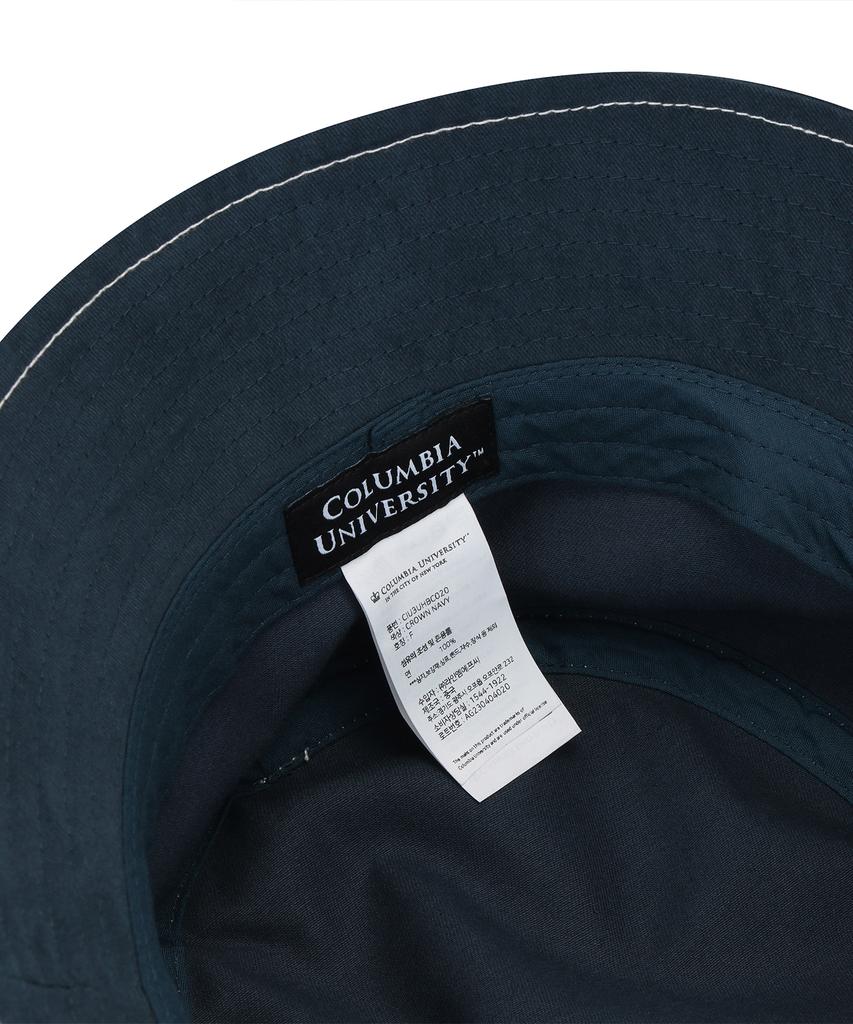 COLUMBIA UNIVERSITY 1754 Classic Logo Bucket Hat Crown Navy