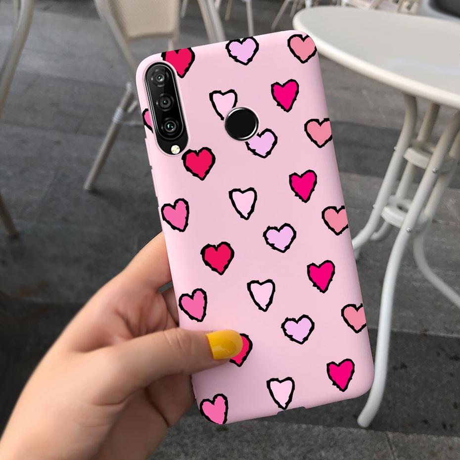 For Huawei P30 Lite Phone Case Flower Girl Pattern Soft Silicon Cover For Huawei P30 Pro Lite Case Cute Funda P 30 P30lite Cases