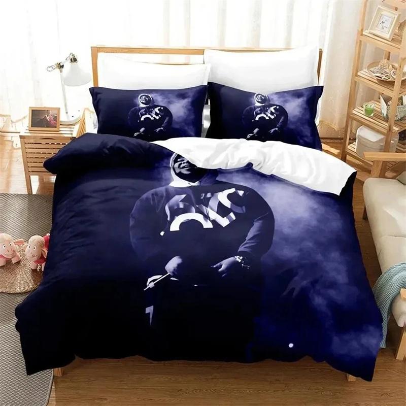 3D Print Rapper Rod Wave Bedding Set Duvet Cover Bed Set Quilt Cover Pillowcase Comforter King Queen Size Boys Adult Bedding Set