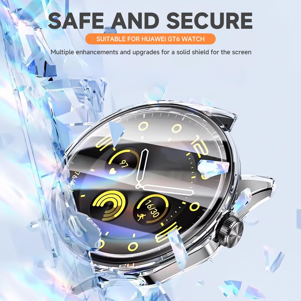 Case for Huawei Watch GT6 41mm 46mm Screen Protector Accessories Soft TPU Bumper Shell Film Anti Fall for Huawei Watch GT6 Cover