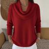 Neue einfarbige Langarm-Tops und Pullover für Damen für Herbst/Winter