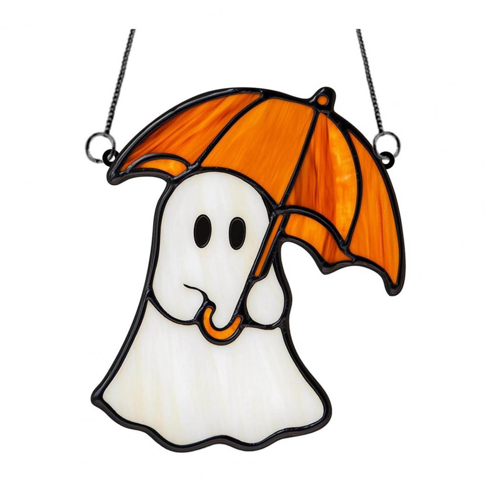 Spook raamdecoratie, Halloween spook lampenkap, schattige spook raamdecoratie set voor Halloween, gebeitst