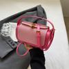 Stylish Vintage Mini Crossbody Bag with a Kiss Lock Featuring a Detachable Top Handle And a Square Design Perfect for Women KTY