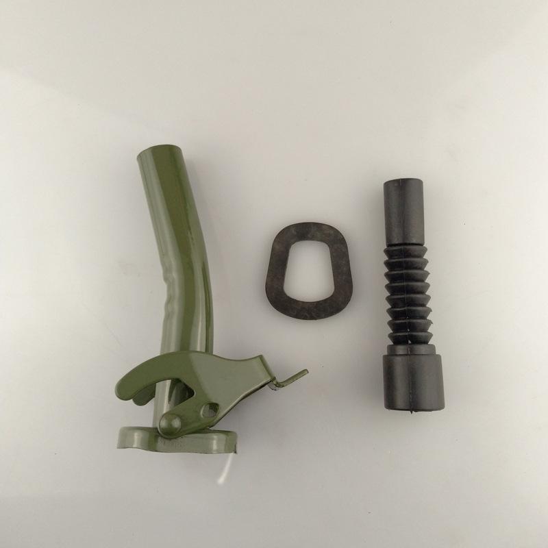 5/10/20 litrelik bidonlar için Metal Kauçuk Bidon Dökme Ağzı Esnek Nozul Benzin Yakıt Contası 38 cm + Sızdırmazlık Contası