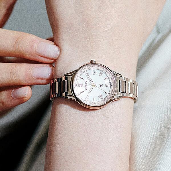 Citizen EC1164-53W ( Watch xC Eco-Drive Radio-controlled H246 Titania Line Happy Flight Bloom Design Sakura Pink)