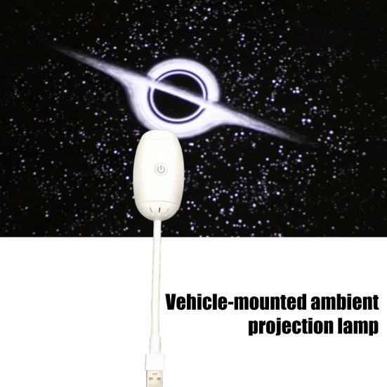 2-in-1 Projector Lamp Starry Sky Night Light with Glass Lens USB Star Light Relaxing Ambient Lighting for Bedroom Camping Car
