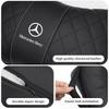 FA02 Almohada Cervical para Reposacabezas de Coche Cojín Lumbar para Asiento Cintura para Benz Clase A C E S G W201 W210 W108 W204 W205 W203