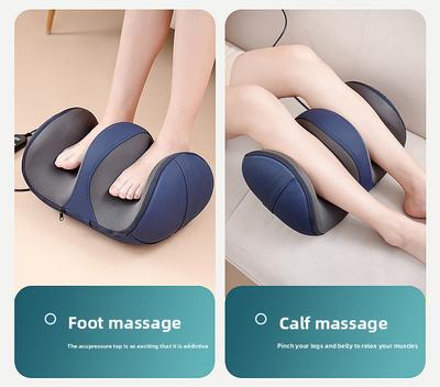 Massageador de Panturrilha Cabeça de Massagem Biônica 3D e Compressão Quente Inferior Amassamento Pernas Pé e Pé Máquina de Terapia para os Pés