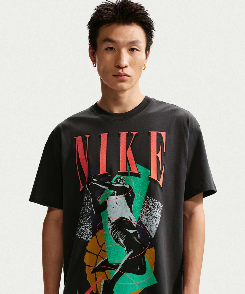 NIKE Basketball T-Shirt M - Off-Noir / Ih4132-010