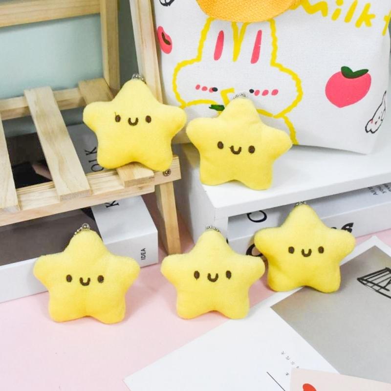 Backpack Purse Star Pendant Plush Toy Bag Charm Gift for Girlfriend