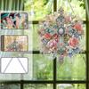 Flower 2D/Flat DIY Special Shape Hanging Diamond Art Kits Diamond Painting Set Diamond Art Pendant Home Wall Decoration Crafts