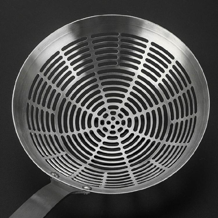 Practical Skimmer Spoon Steel Strainer for Draining and Frying Kitchen Utensils