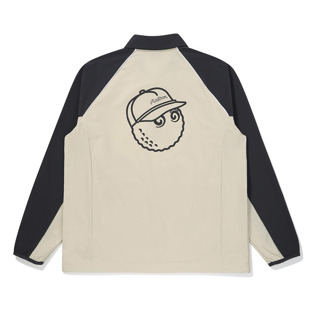 MALBON GOLF Eri-Style Long Sleeve Piste Navy (Man)