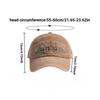 Retro Washed Baseball Cap For Men Women, Polyester Material With Letter Design, Adjustable Strap Closure,Suitable For Daily Wear