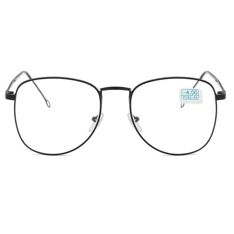 -1 -1.5 -2 -2.5 -3 -3.5 -4 To -6.0 Myopia Glasses Female Male Metal Framesd Shortsighted Eye Glasses Made Prescription Spectacles