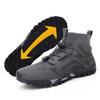 Women High-top Climbing Shoes Outdoor Hiking Sneakers Men Breathable Mesh Anti-slip Camping Trekking Sports Shoes