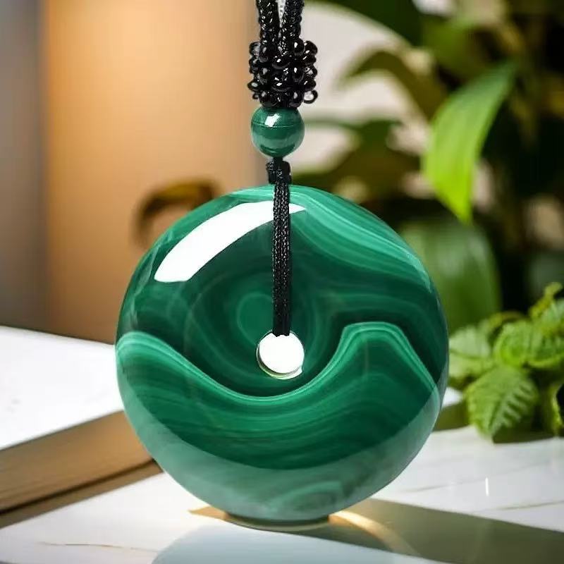 Natural Peacock Stone, Button, No Event Pendant, Cloud Necklace, Pendant, DIY Accessories, Accessories, Vintage Sweater Chain
