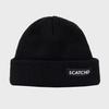 SCATCHD_Logo Label Short Beanie (Black)