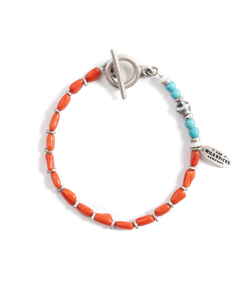 Wild Bricks W23 Gemstone Bracelet (Orange)