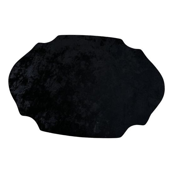 Retro Irregular Oval Placemat, Heat Resistant Non-Slip Dining Placemat, Elegant Artificial Leather Table Protector Mat for Home Dining Table