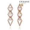 14K Unique Triangle Drop Earrings (Gold Filled) C24EGF095
