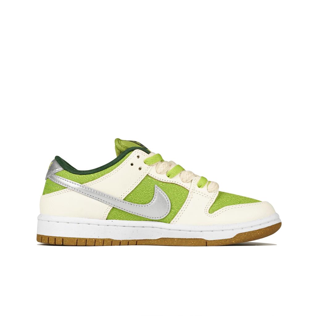 Nike Dunk SB Cushioning Low top Skateboard Shoes Unisex White Green FQ7585-200(Team-)