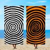 Towel Textile Bathrobe Colorful Beach Quick-Drying Lightweight Portable Camping Spiral Swim Pool Pattern Travel