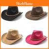 Westlicher Cowboyhut aus Wildleder für Männer und Frauen im Folk-Stil